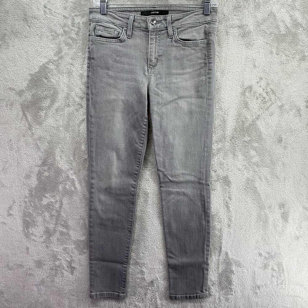 Joe's Women 27 Gray Skinny Ankle Jeans Cotton Blend Denim